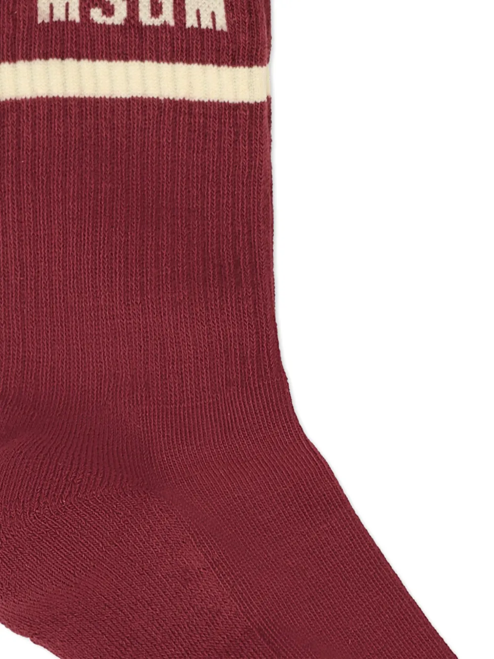 MSGM Kids logo-band socks Rood