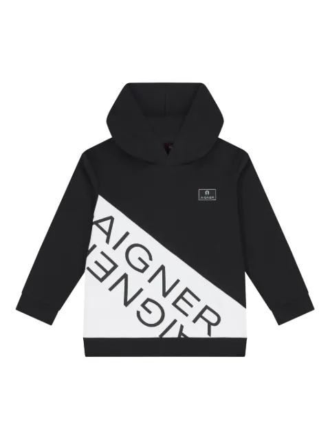 Aigner Kids logo-detail hoodie