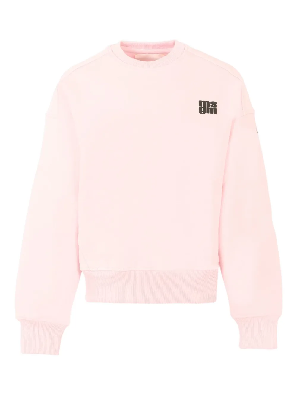 MSGM Kids logo-print crew-neck sweatshirt Roze