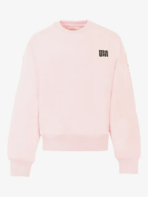 MSGM Kids logo-print crew-neck sweatshirt