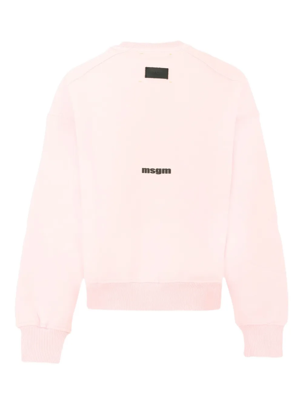 MSGM Kids logo-print crew-neck sweatshirt Roze