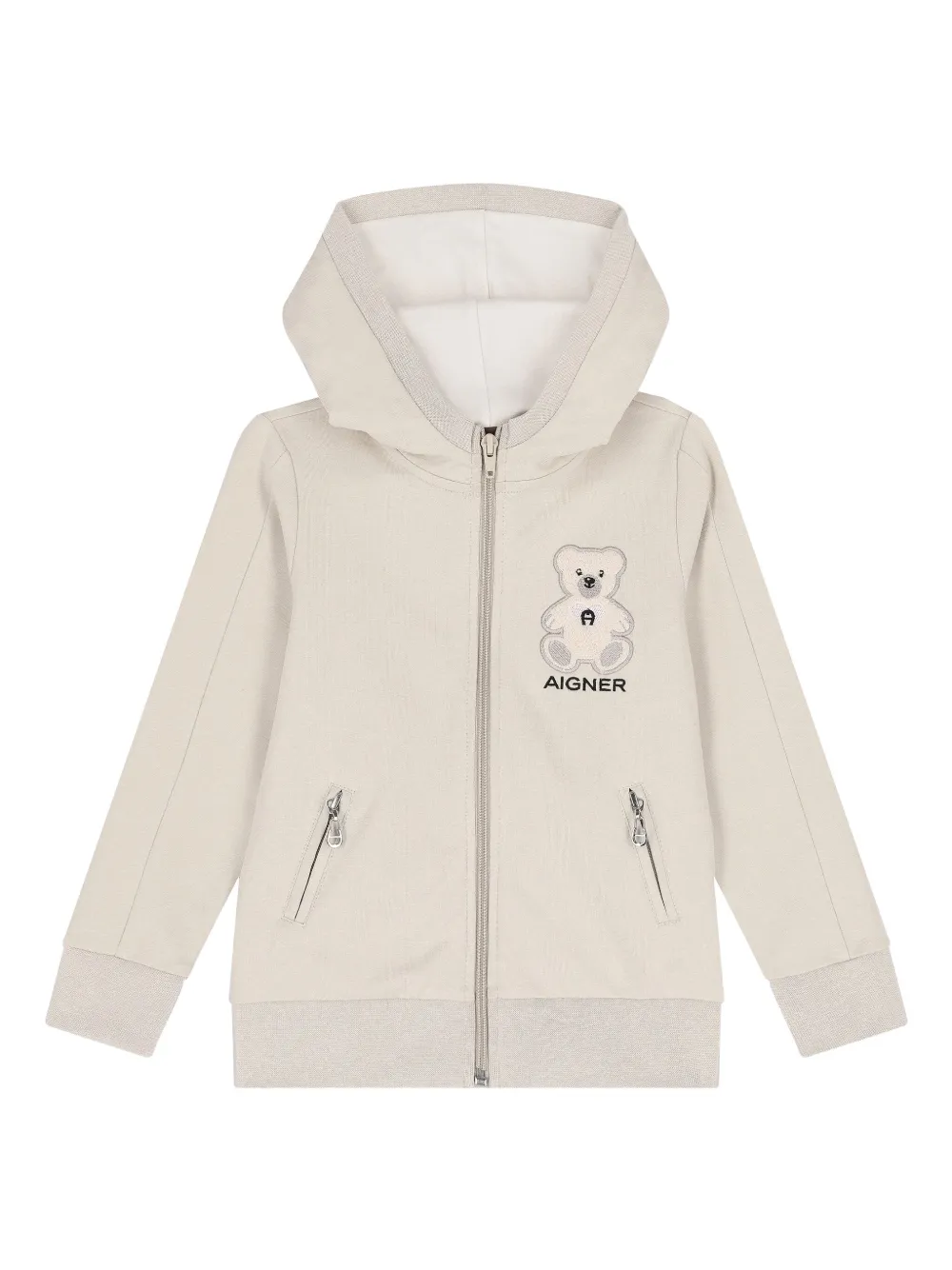 Aigner Kids embroidered-logo tracksuit | Neutrals | Image 1