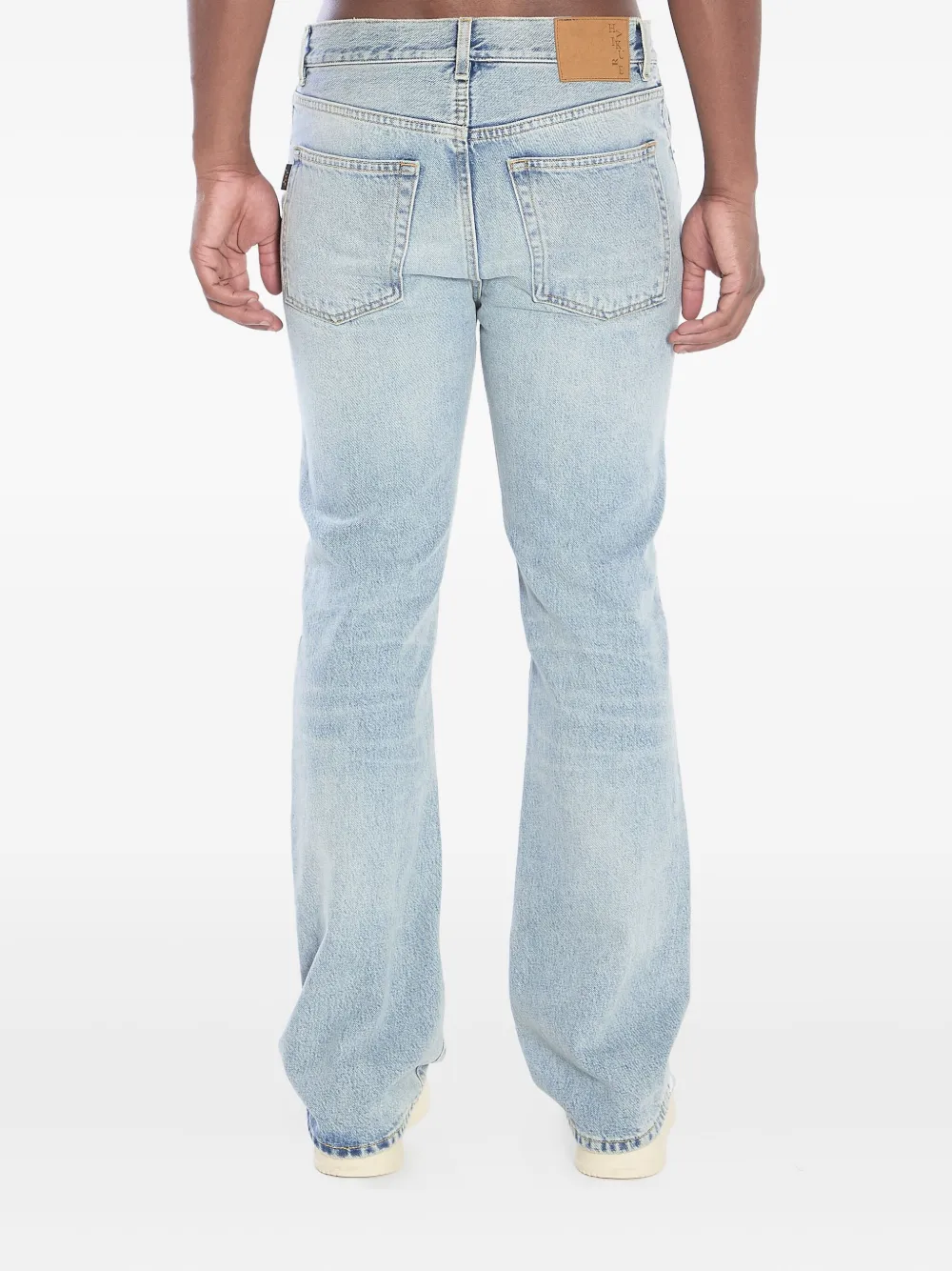 Haikure light-wash five-pockets bootcut jeans Blauw