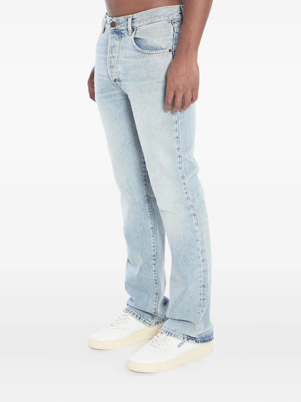 Haikure light-wash five-pockets bootcut jeans Blauw