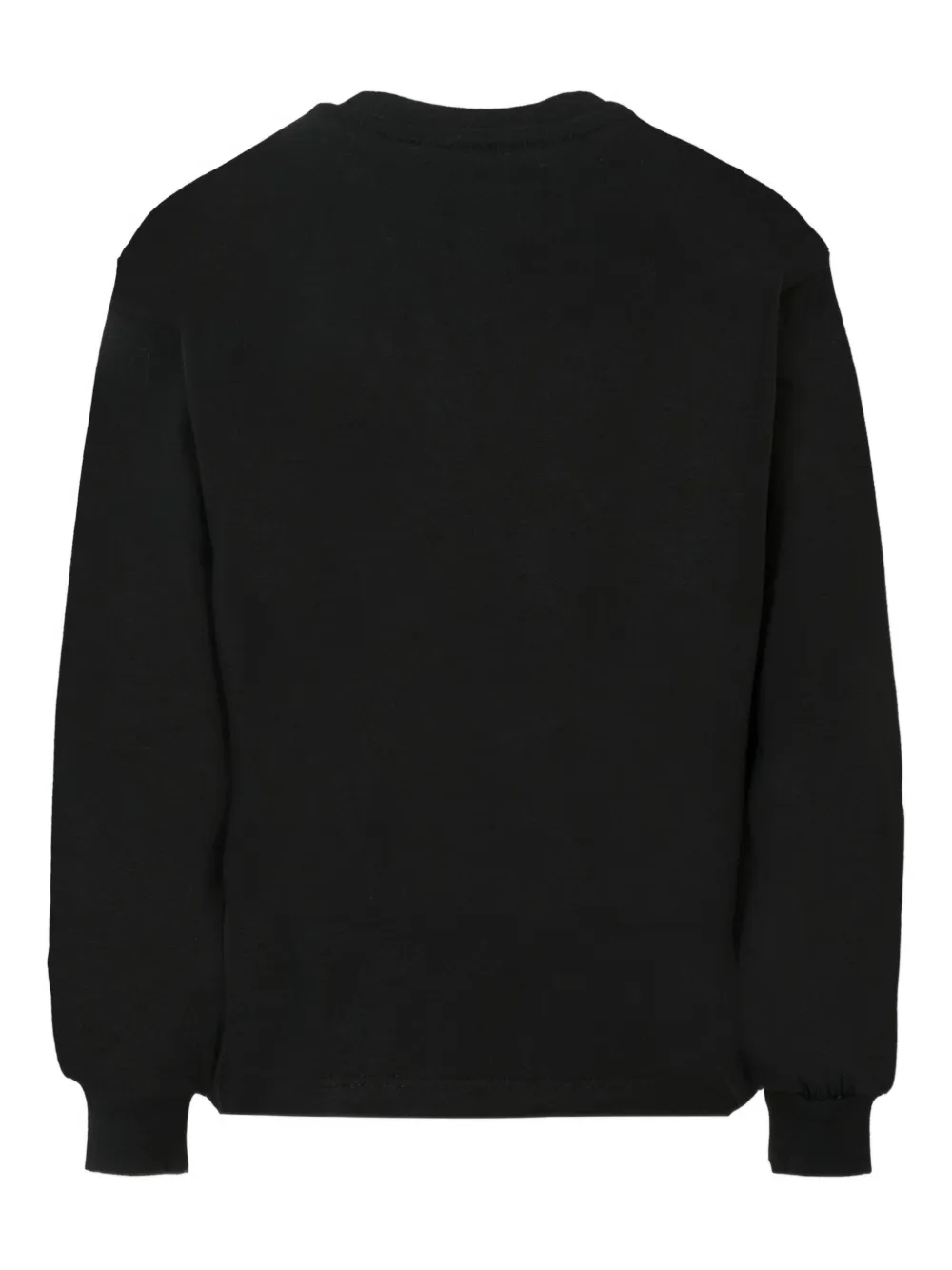 MSGM Kids logo-print long-sleeve T-shirt Zwart
