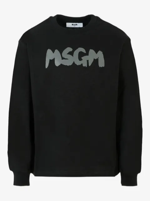 MSGM Kids T-shirt a maniche lunghe con logo