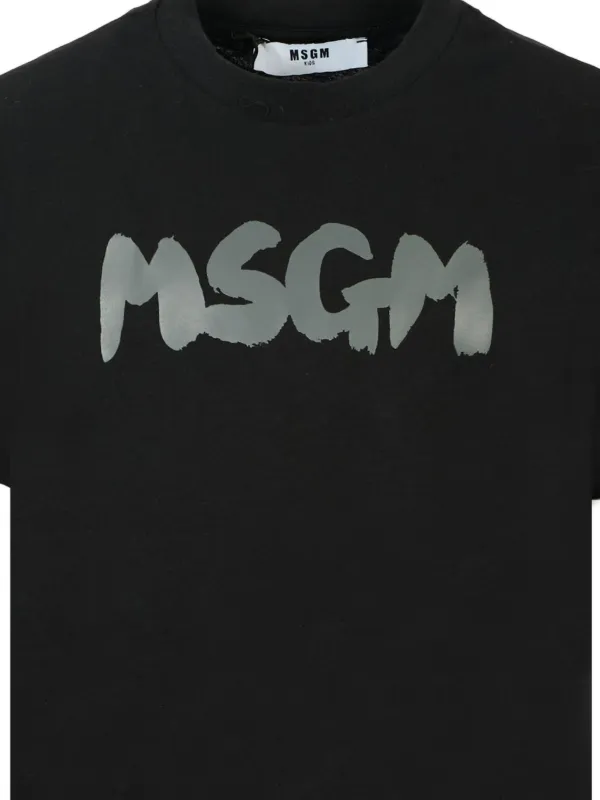 MSGM Kids ロゴ Tシャツ | ブラック | FARFETCH JP