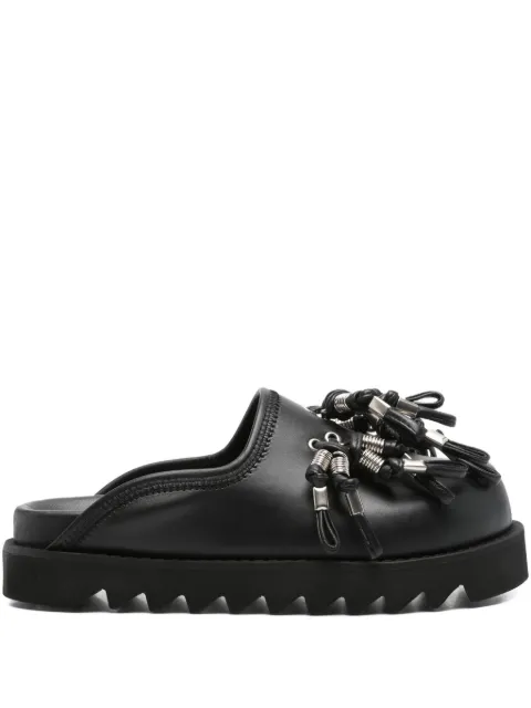 Toga Pulla tassel-embellished leather mules