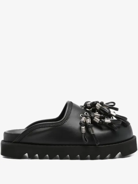 Toga Pulla tassel-embellished leather mules