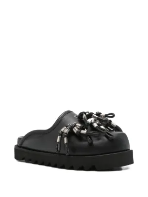 TOGA PULLA ローファーミュール ローファーサンダル TOGA Aj1304 Sandals - Toga Pulla - Leather - Black (TOGA