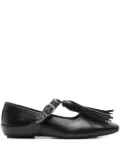 Toga Pulla buckle-fastening tassel ballet flats - Black