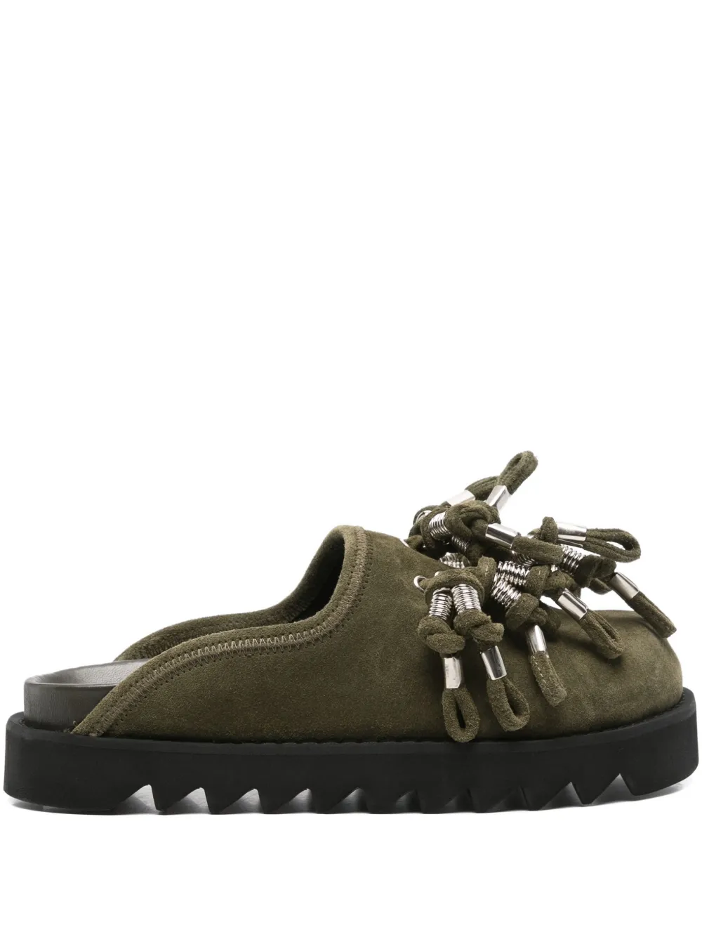 Toga Pulla tassel-embellished mules Green