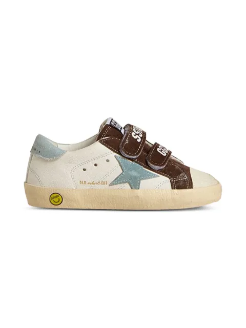 Golden Goose Kids star-appliqué strap sneakers