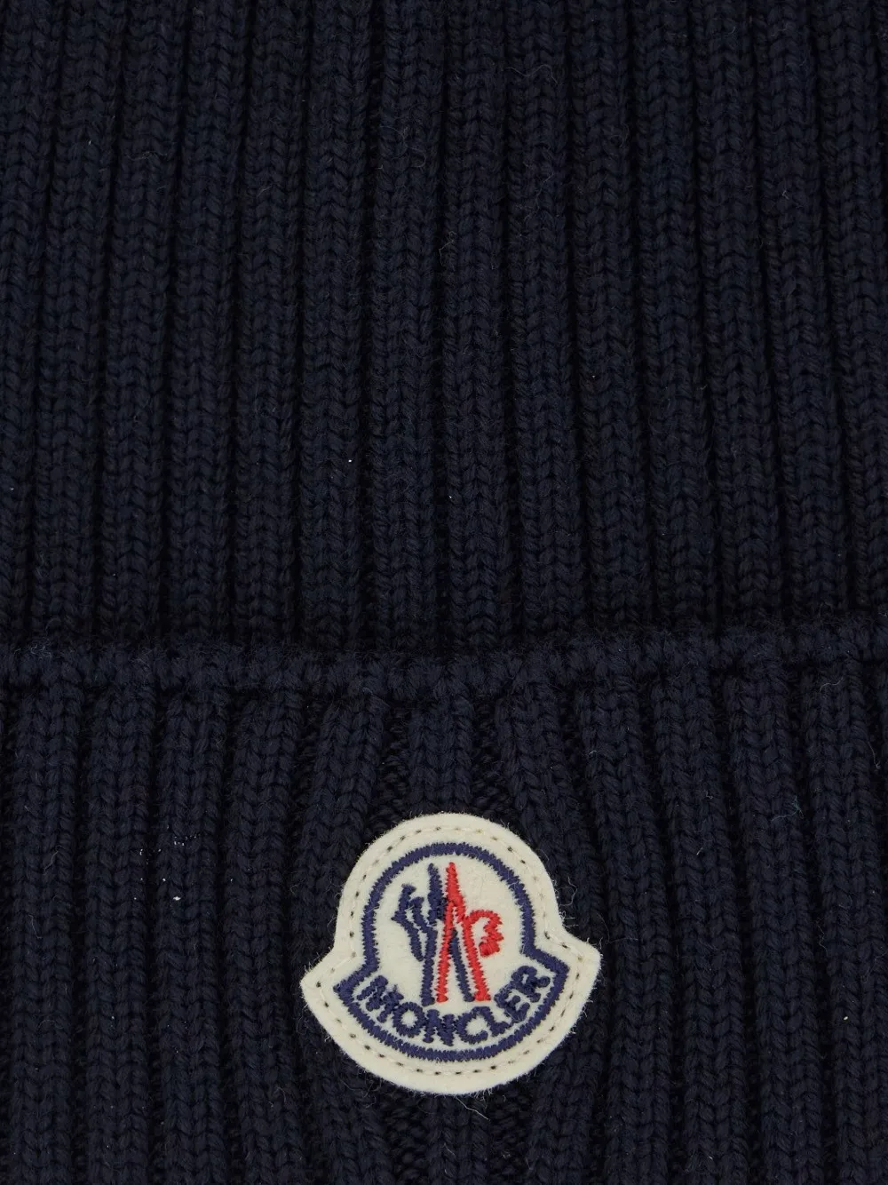 Moncler Enfant Muts met logopatch Blauw