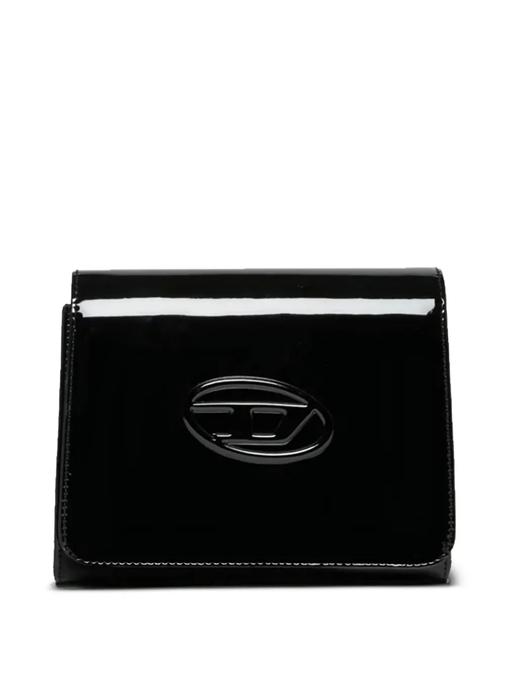 Diesel Kids Wrose logo plaque bag - Nero