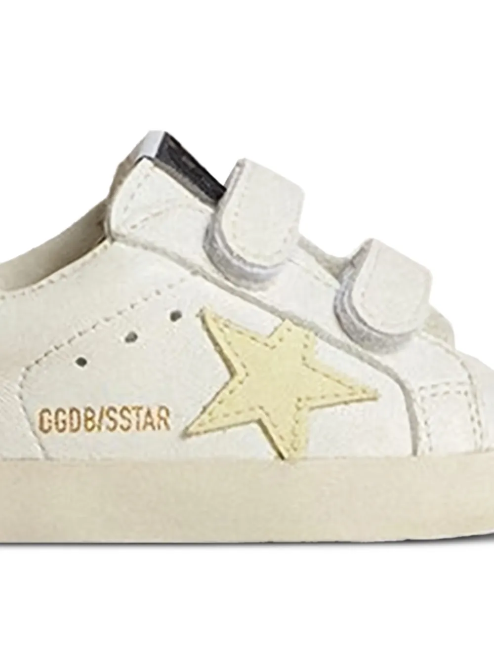 Golden Goose Kids star touch-strap sneakers - Wit