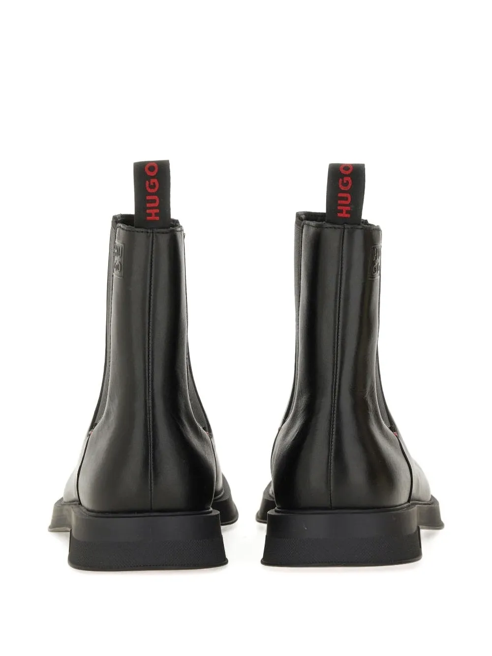 HUGO logo-detail chelsea boots Zwart