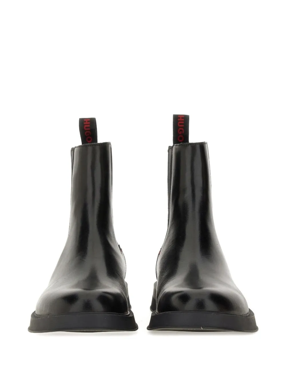 HUGO logo-detail chelsea boots Zwart