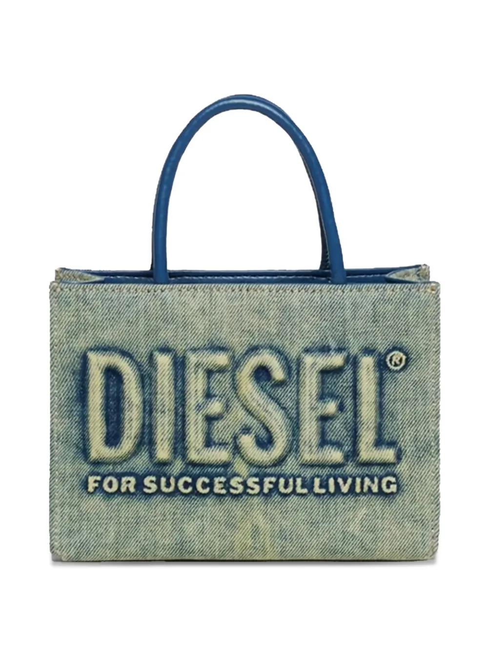 Diesel Kids logo-detail tote bag - Blu