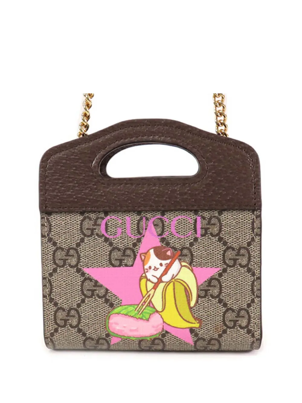 2016-2025 Mini GG Supreme Star Bananya Wallet on Chain satchel