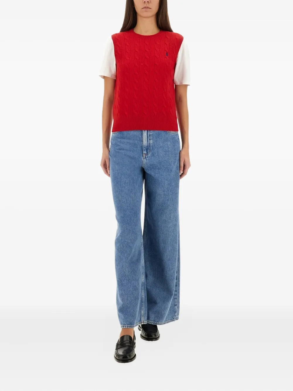 Polo Ralph Lauren Cable-knit Vest In White