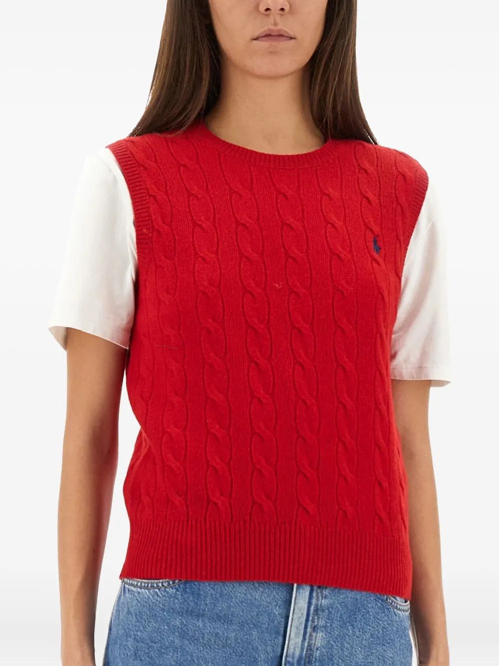 Polo Ralph Lauren Cable-knit Vest In White
