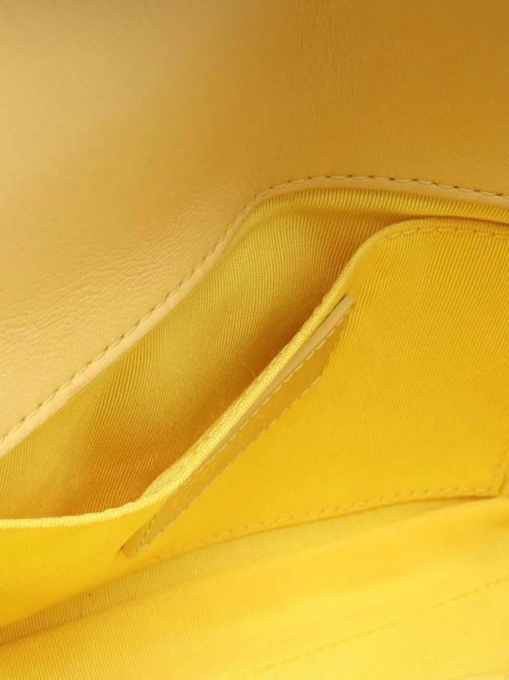 Pre-owned Chanel 2019 Quilted Lambskin Side Packs Flap Crossbody Bag In Yellow