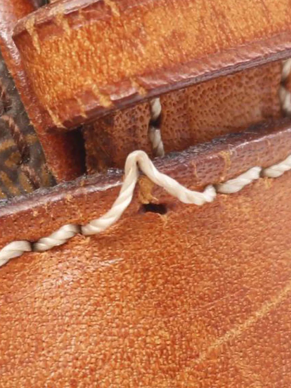 Pre-owned Celine 2000-2011 Macadam Coated Canvas Crossbody Bag In Brown