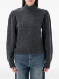 MARANT ÉTOILE turtleneck puff-sleeve sweater - Grey