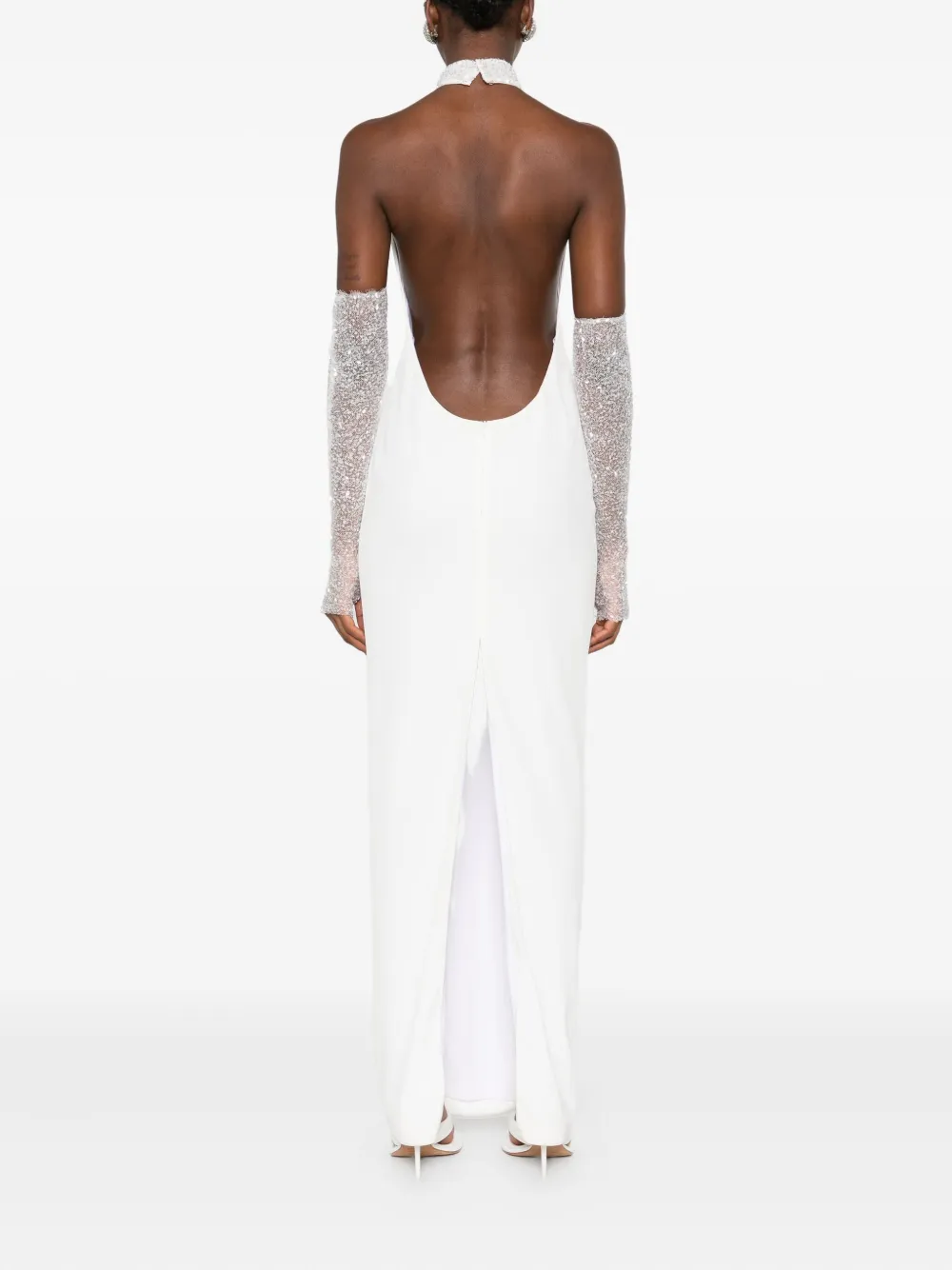 Vestiaire d'un Oiseau Libre Jurk met halternek Wit