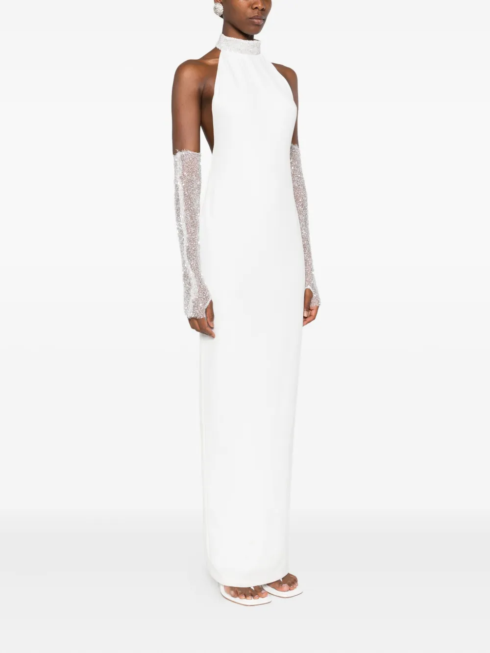 Vestiaire d'un Oiseau Libre Jurk met halternek Wit