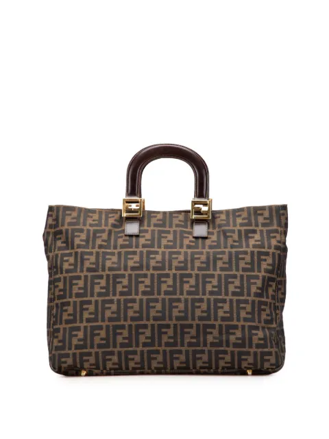Fendi Pre-Owned 20th Century Large Zucca Canvas Twins tote bag