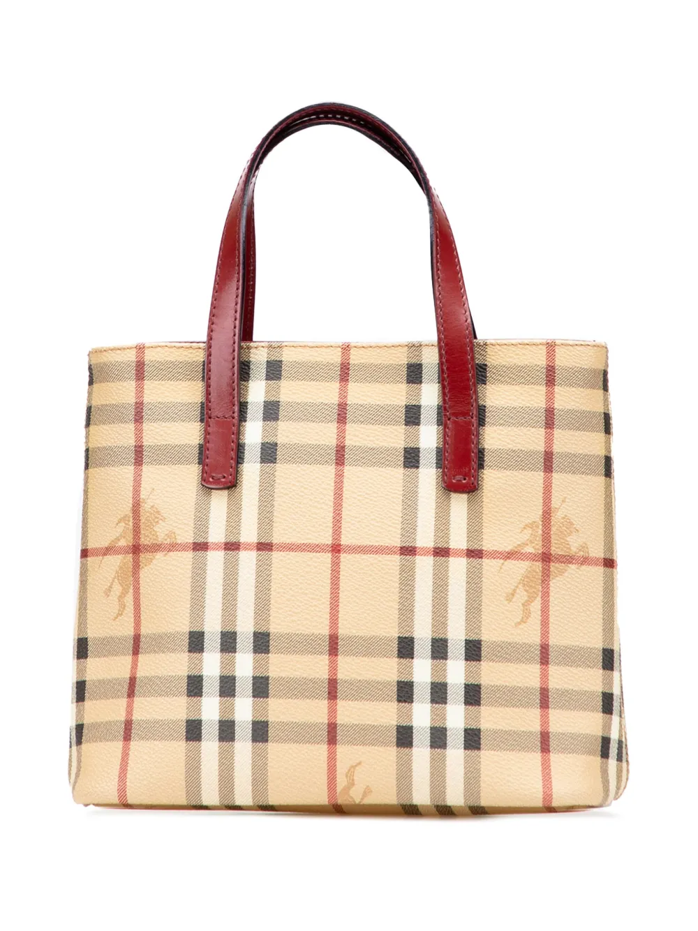 Burberry Pre-Owned 2000-2017 Haymarket Check Coated Canvas handbag - Burberry Pre-Owned 2000-2017 Haymarket Check Coated Canvas handbag -