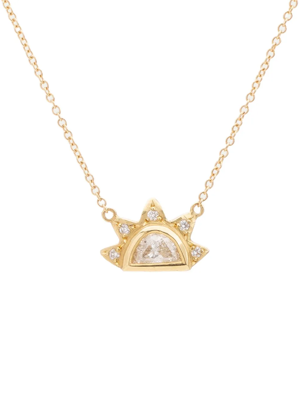  Brooke Gregson 18k Yellow Gold Sunbeam Necklace 