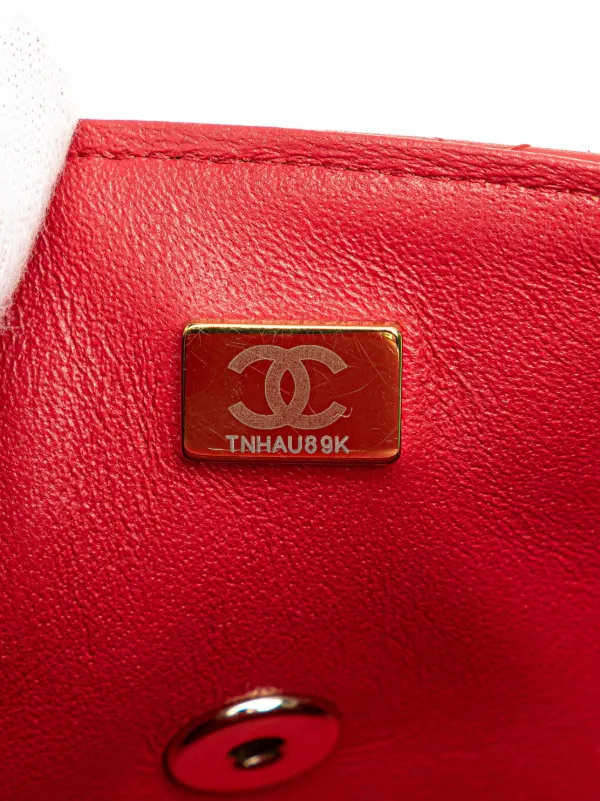 CHANEL Pre-Owned 2021-2025 Mini Rectangular Lambskin Top Handle