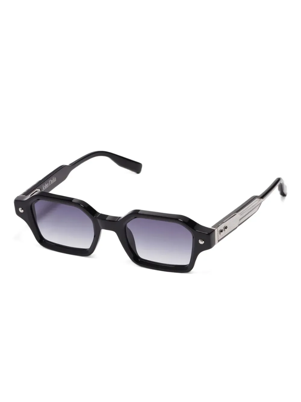 John Dalia rectangle-frame sunglasses Zilver