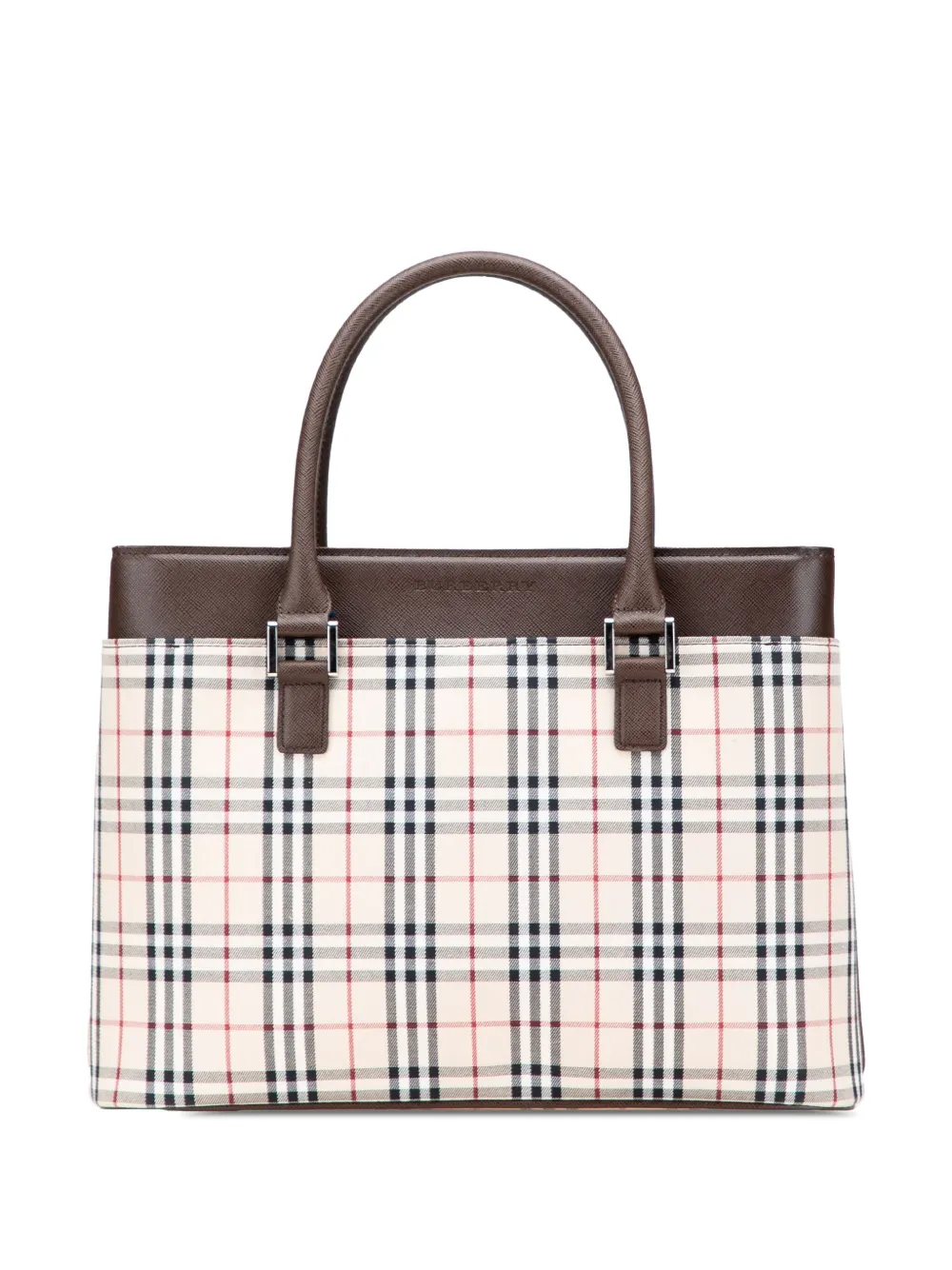 Burberry Pre-Owned 2000-2017 House Check Canvas handbag - ブラウン Burberry Pre-Owned 2000-2017 House Check Canvas handbag - ブラウン