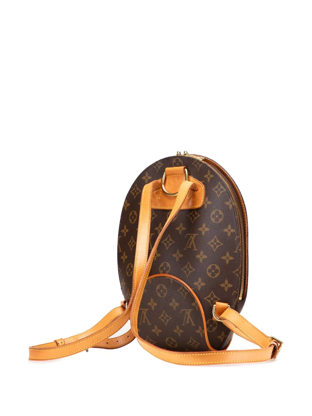 Pre-owned Louis Vuitton 2000 Monogram Ellipse Backpack In Brown