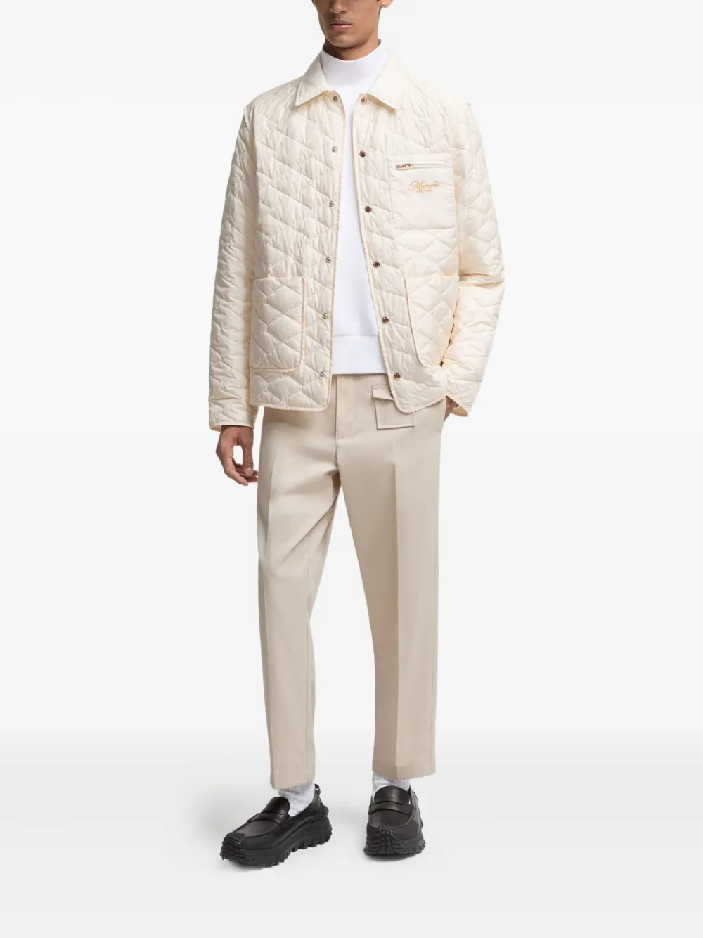 Moncler pocket-detail trousers - Beige