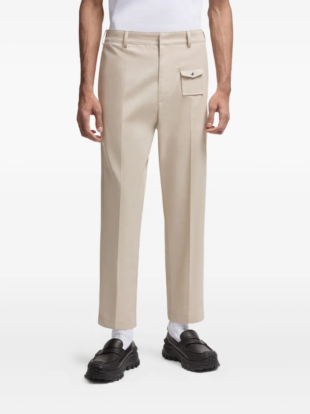 Moncler Broek met zakdetail Beige