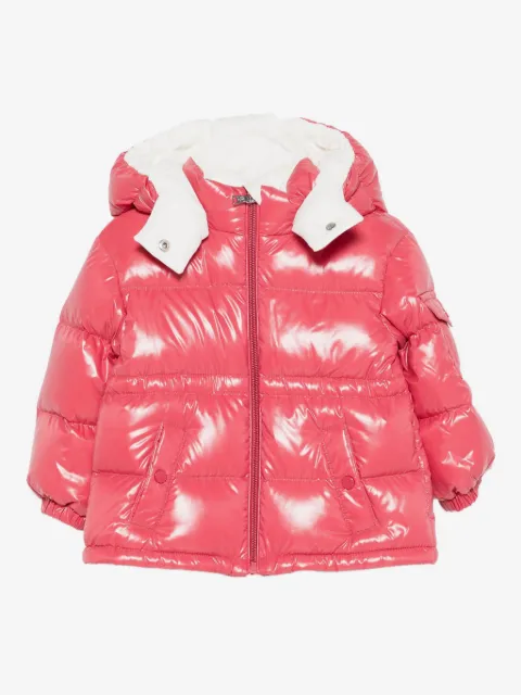 Moncler Enfant Maire hooded shiny puffer jacket