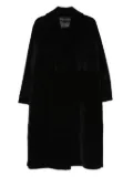 Manzoni 24 shearling collared coat - Black