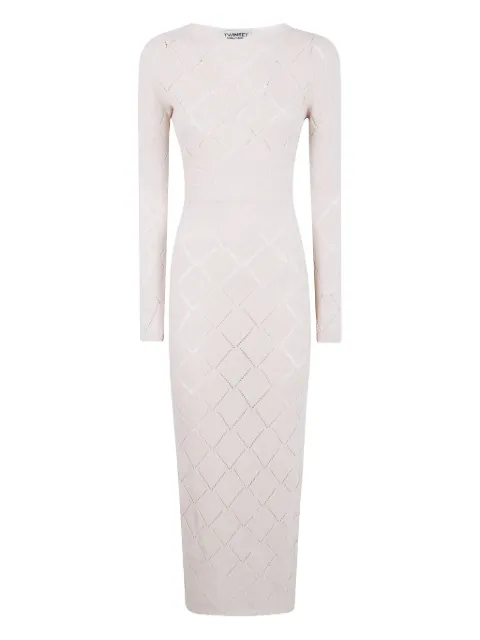 TWINSET diamond-pattern knit dress