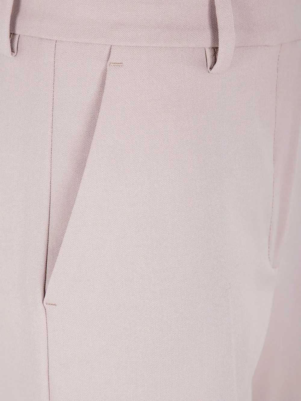 Seventy Buttoned-pocket Wool Trousers In Pink