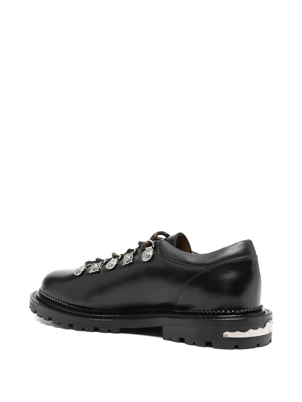 Toga Virilis leather lace-up derby shoes Zwart