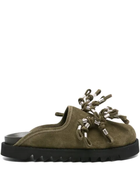Toga Virilis knotted-detail suede mules