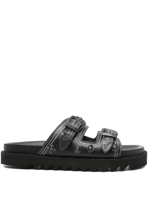 Toga Virilis buckle-embellished leather sandals