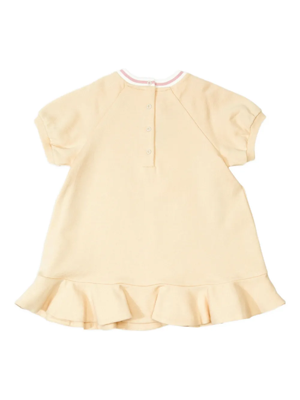 Fendi Kids ruffled dress - Beige