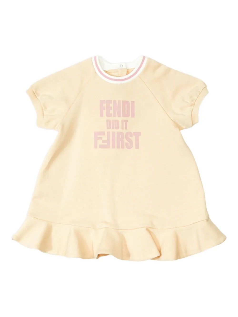 Fendi Kids ruffled dress - Toni neutri