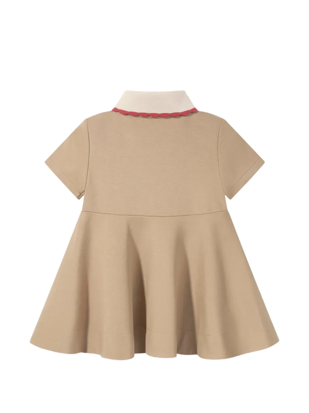 Fendi Kids Jurk met polokraag Beige